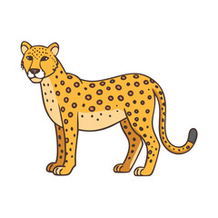 cheetah vector icon, animals vector illustration - simple illustration of cheetah perfect for logos, and animals-themed designs.