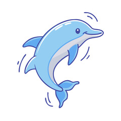 dolphin vector icon, animals vector illustration - simple illustration of dolphin perfect for logos, and animals-themed designs.