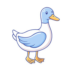 duck vector icon, animals vector illustration - simple illustration of duck perfect for logos, and animals-themed designs.