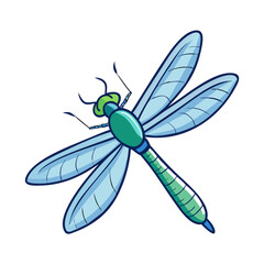 dragonfly vector icon, animals vector illustration - simple illustration of dragonfly perfect for logos, and animals-themed designs.