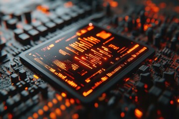 Obraz premium A futuristic digital technology photo of business networking icon concept as show symbolizing growth in financial health or sustainability. Bright tone, pastel background.