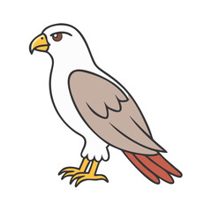 falcon vector icon, animals vector illustration - simple illustration of falcon perfect for logos, and animals-themed designs.