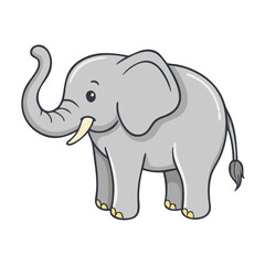 elephant vector icon, animals vector illustration - simple illustration of elephant perfect for logos, and animals-themed designs.