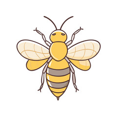 honeybee vector icon, animals vector illustration - simple illustration of honeybee perfect for logos, and animals-themed designs.