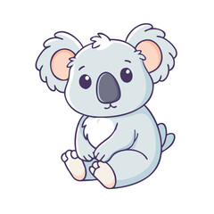 koala vector icon, animals vector illustration - simple illustration of koala perfect for logos, and animals-themed designs.