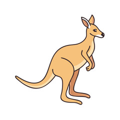 kangaroo vector icon, animals vector illustration - simple illustration of kangaroo perfect for logos, and animals-themed designs.