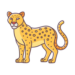 leopard vector icon, animals vector illustration - simple illustration of leopard perfect for logos, and animals-themed designs.