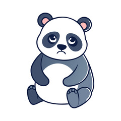 panda vector icon, animals vector illustration - simple illustration of panda perfect for logos, and animals-themed designs.