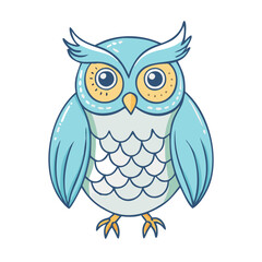 owl vector icon, animals vector illustration - simple illustration of owl perfect for logos, and animals-themed designs.