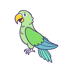 parrot vector icon, animals vector illustration - simple illustration of parrot perfect for logos, and animals-themed designs.