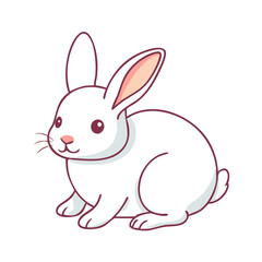 rabbit vector icon, animals vector illustration - simple illustration of rabbit perfect for logos, and animals-themed designs.