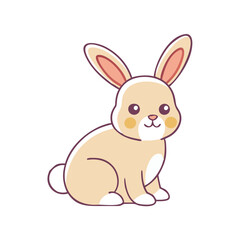 rabbit vector icon, animals vector illustration - simple illustration of rabbit perfect for logos, and animals-themed designs.