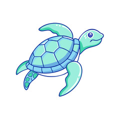 sea turtle vector icon, animals vector illustration - simple illustration of sea turtle perfect for logos, and animals-themed designs.
