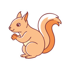 squirrel vector icon, animals vector illustration - simple illustration of squirrel perfect for logos, and animals-themed designs.