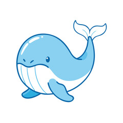whale vector icon, animals vector illustration - simple illustration of whale perfect for logos, and animals-themed designs.
