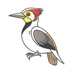 woodpecker vector icon, animals vector illustration - simple illustration of woodpecker perfect for logos, and animals-themed designs.