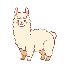 alpaca vector icon, animals vector illustration - simple illustration of alpaca perfect for logos, and animals-themed designs.