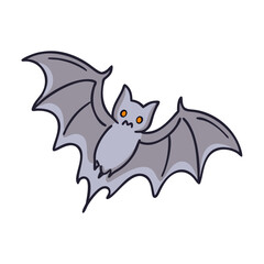 bat vector icon, animals vector illustration - simple illustration of bat perfect for logos, and animals-themed designs.