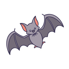 bat vector icon, animals vector illustration - simple illustration of bat perfect for logos, and animals-themed designs.