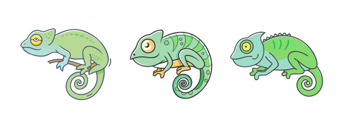 chameleon vector icon, animals vector illustration - simple illustration of chameleon perfect for logos, and animals-themed designs.