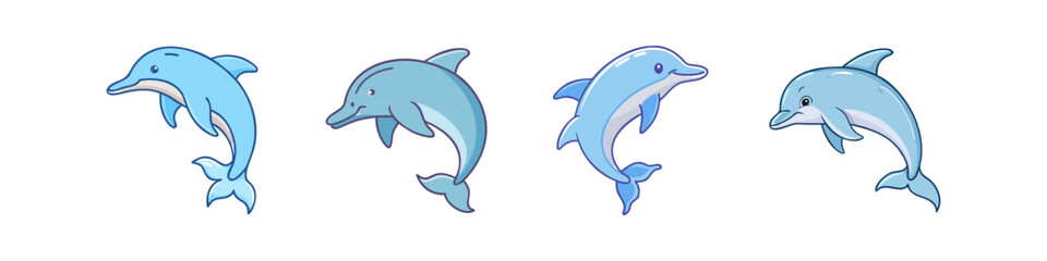 dolphin vector icon, animals vector illustration - simple illustration of dolphin perfect for logos, and animals-themed designs.