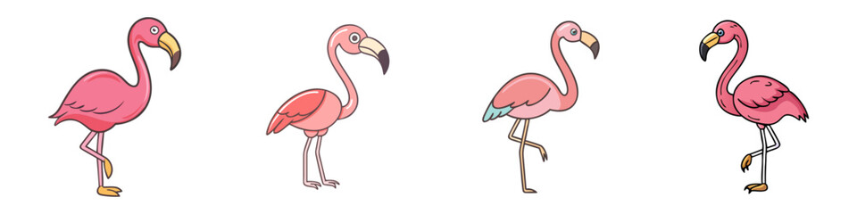 flamingo vector icon, animals vector illustration - simple illustration of flamingo perfect for logos, and animals-themed designs.