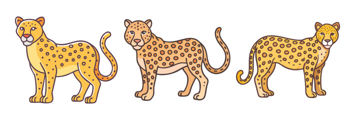 leopard vector icon, animals vector illustration - simple illustration of leopard perfect for logos, and animals-themed designs.