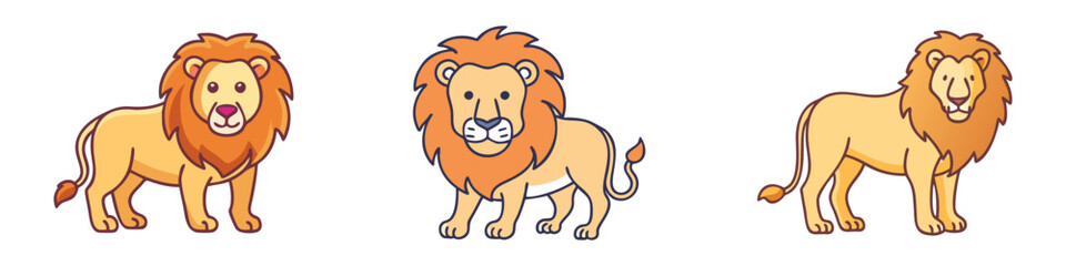 lion vector icon, animals vector illustration - simple illustration of lion perfect for logos, and animals-themed designs.