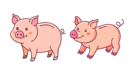 pig vector icon, animals vector illustration - simple illustration of pig perfect for logos, and animals-themed designs.