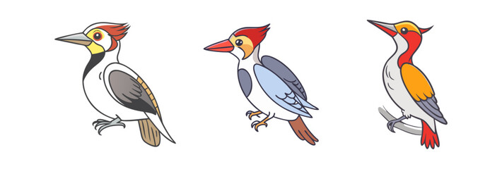 woodpecker vector icon, animals vector illustration - simple illustration of woodpecker perfect for logos, and animals-themed designs.