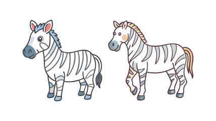 zebra vector icon, animals vector illustration - simple illustration of zebra perfect for logos, and animals-themed designs.