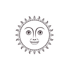 sun emoji vector symbol sign icon 