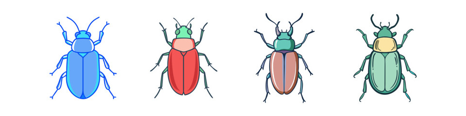 beetle vector icon, animals vector illustration - simple illustration of beetle perfect for logos, and animals-themed designs.