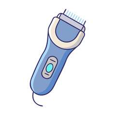 electric shaver vector icon, electronics vector illustration - simple illustration of electric shaver perfect for logos, and electronics-themed designs.