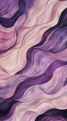 Obraz premium Flowing waves intertwine in soft, muted tones, blending varying shades of purple and pink. This artistic expression embodies a sense of serenity and calmness, inviting contemplation