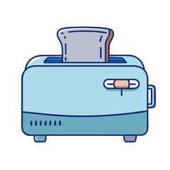 toaster vector icon, electronics vector illustration - simple illustration of toaster perfect for logos, and electronics-themed designs.