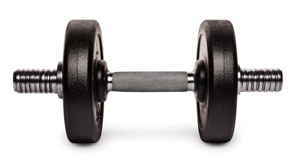 Fototapeta premium Solid Round Metal Weight Plate for Strength Training and Weightlifting Workout