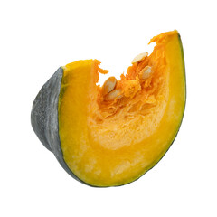 Pumpkin slice isolated on transparent background