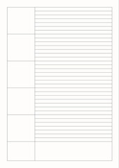 Creative a4 size colorful notes paper template