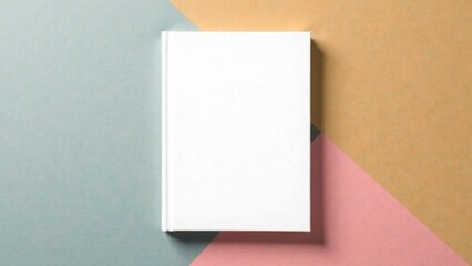 Mock up book blank white
