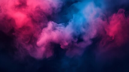 Obraz premium Mystical Smoky Swirls of Vibrant Color on Dark Backdrop