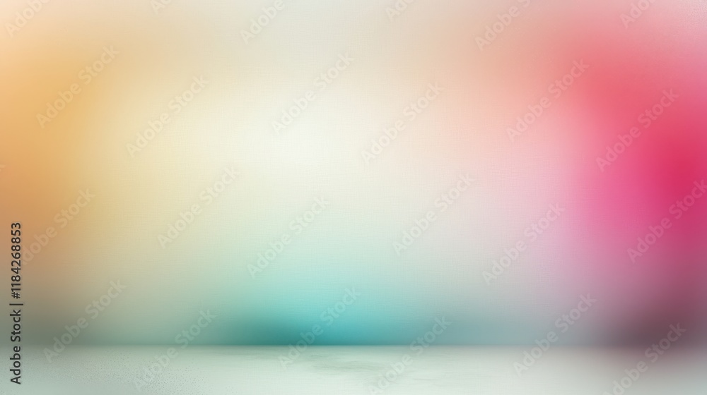 Poster soft color gradient background with smooth, abstract design, featuring warm and cool tones blending 