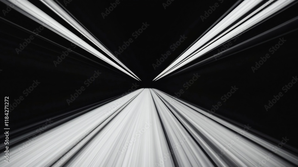 Poster blurred motion of cascading waterfall with dynamic fluidity and copy space