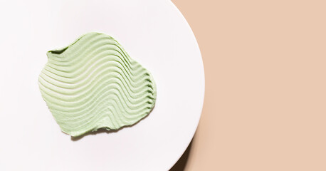 creamy texture of skincare cosmetics scrub mask peeling 