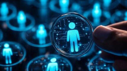 Representation of finding suitable candidates for companies.