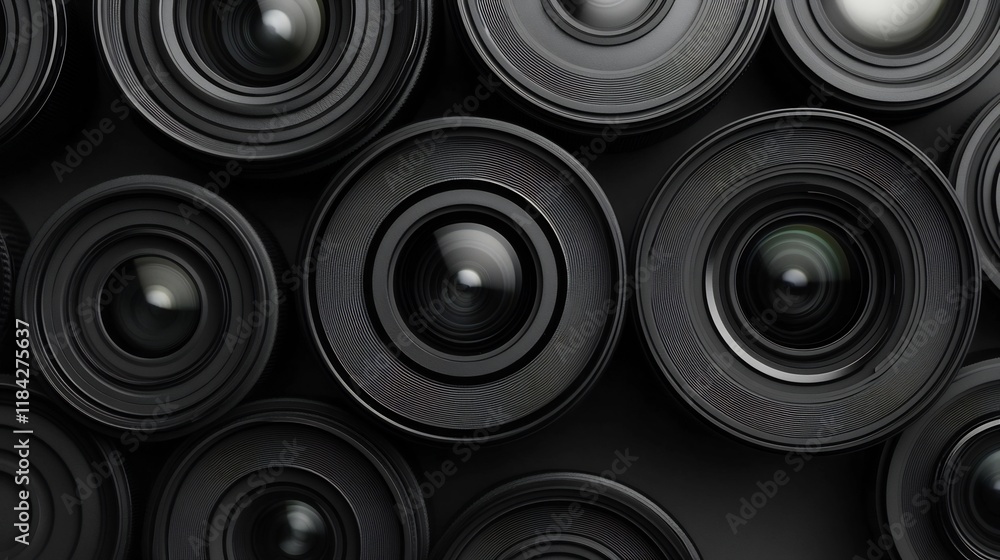 Aufkleber abstract shapes in grayscale:representing innovation and precision