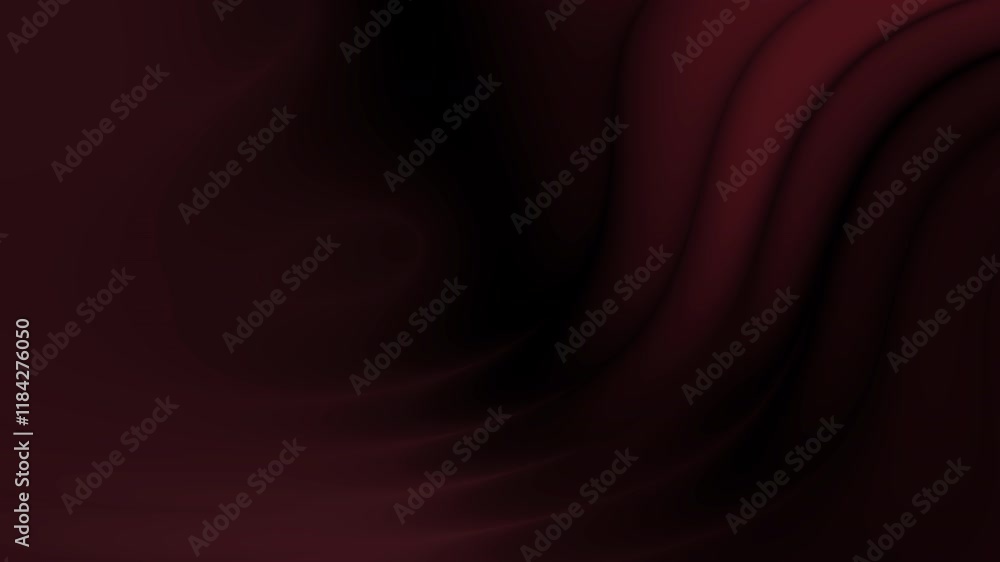 Poster abstract flowing patterns in rich burgundy hues: a visual exploration of color and form