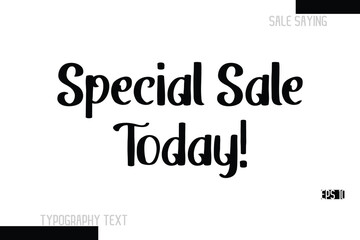 Sale Text Banner Design Typography Template Special Sale Today!.
