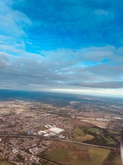 view of the city from the air
