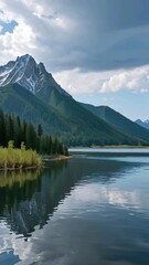 Fototapeta premium lake and mountains
